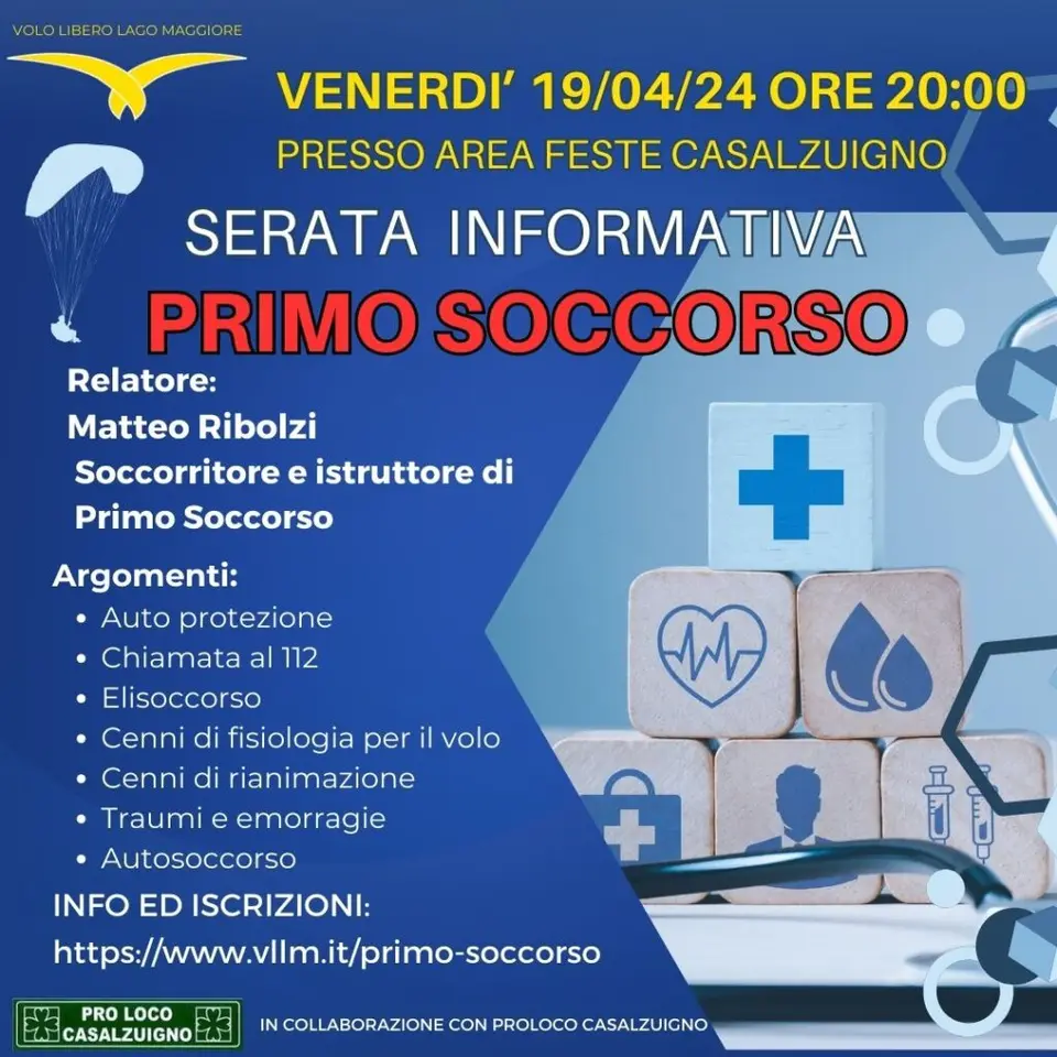 Locandina della serata